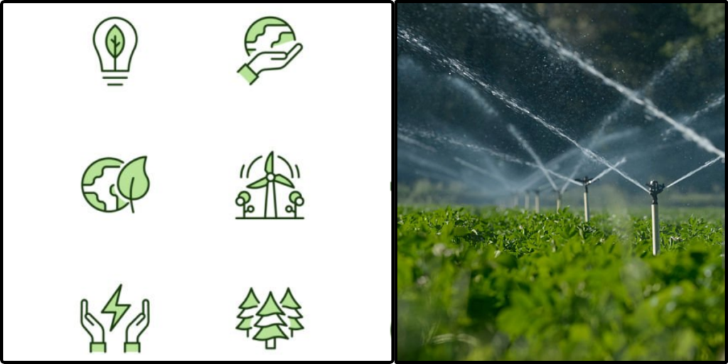 organic farming and water conservation

