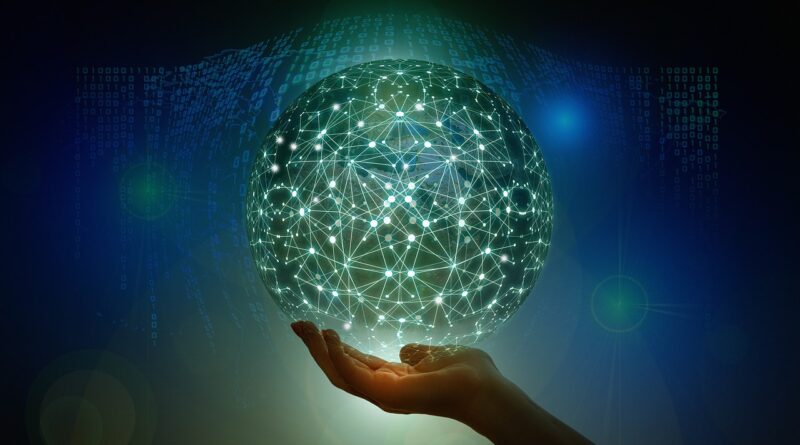 blockchain globe