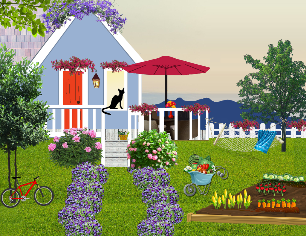 Minimalist gardening in house